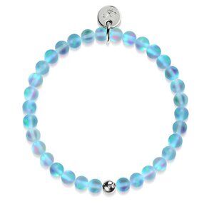 NOGU Aquamarine Mermaid Glass Bracelet